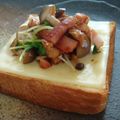 ゆりぼぉ's cooksnap of when they made 秋の味覚*キノコとゴボウのオープンサンド.