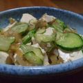 yockie's cooksnap of when they made 豆腐、ザーサイ、きゅうりのラー油あえ.