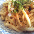 柳さき's cooksnap of when they made サクラエビとネギ天カスの焼きうどん！.
