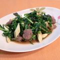 タモちゃん's cooksnap of when they made マコモタケと砂肝のニラ炒め.