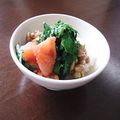Ｐ子ママ's cooksnap of when they made 納豆＆明太子＆シソのおつまみ☆.