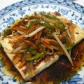 ﾁｴﾝﾁｨｳ's cooksnap of when they made 焼肉のタレ『ジャン』で豆腐ステーキ.