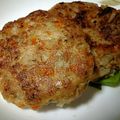 なみなみだっちゃ's cooksnap of when they made 超ヘルシー☆ゴボウと豆腐の和風ハンバーグ.