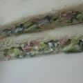 CoffeeCoco's cooksnap of when they made ハムと胡瓜と大葉のサンドイッチ♬♫.