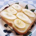 Kenmamac's cooksnap of when they made お寝坊さんのお目覚めバナナトースト.