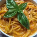 ｍａｒしゃん's cooksnap of when they made 即席♪まるごと南瓜の冷製スープパスタ.