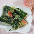 miyuki12's cooksnap of when they made かにかまと長芋の３色揚げ.