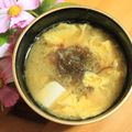 朝まと's cooksnap of when they made 我が家の味噌汁 ①もずくの味噌汁.