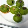 よしゆかママ's cooksnap of when they made 蒸しパン　抹茶＆かのこ.