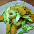 rikutarou's cooksnap of when they made カボチャとアスパラのマヨガーリック炒め.