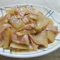 caramel-cookie's cooksnap of when they made こく旨♪大根とベーコンの甘辛バター煮♪.