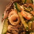 maruwaru's cooksnap of when they made 舞茸とちくわときゅうりの合わせナムル.