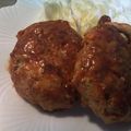 §涼華§'s cooksnap of when they made *牛肉ハンバーグ★ブルーベリーソース*.