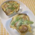のりぞ～♪'s cooksnap of when they made 餃子カップでマヨチーズウインナー☆お弁当.