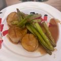素人娘。20's cooksnap of when they made ホタテとアスパラ炒め♪レモンバター醤油味.