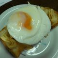 シャンプーハット's cooksnap of when they made 油揚げのカリカリ♪目玉焼きトースト♪.