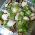 真島。's cooksnap of when they made オクラ入りたこわさ.