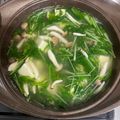 I K's cooksnap of when they made ゴマ香る豆腐と水菜の中華スープ.