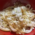 ★なみ☆'s cooksnap of when they made ズボラ飯＊揚げ玉と鰹節のぶっかけうどん＊.