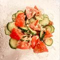 悠LOVE航's cooksnap of when they made トマト胡瓜のツナマヨ和え.