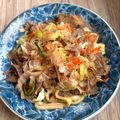 悠LOVE航's cooksnap of when they made 簡単！牛肉で絶品♪焼きうどん.