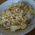 レオン犬's cooksnap of when they made -ウィンナーとキャベ豆乳パスタ-.