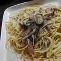 綺ママ's cooksnap of when they made きのこで和風なクリームパスタ.