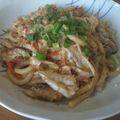 レオン犬's cooksnap of when they made 梅でさっぱり♪照り焼き卵うどん♪.