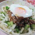 miyuki12's cooksnap of when they made ぶっかけ納豆うまみ肉味噌風うどん.