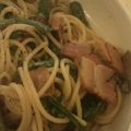 MofeMofee's cooksnap of when they made 春菊とベーコンの☆和風パスタ☆.