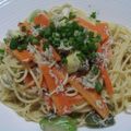 MAMISEN's cooksnap of when they made 釜揚げシラスとアボカド★和風パスタ.