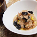 yuihiko's cooksnap of when they made ぶっかけぽん☆　黒豆とツナのおろし和え.