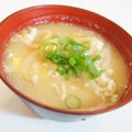 ななクレープ's cooksnap of when they made もやしの味噌汁（赤味噌）卵おとしても可！.