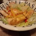 ﾁｰｴ's cooksnap of when they made 鶏肉のカラフルパプリカ炒め♪.