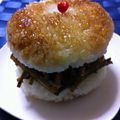 らいおんcafe's cooksnap of when they made 決定版『きんぴらライスバーガー』♪.