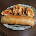 よちりん's cooksnap of when they made エビ・チー・トマトの春巻き♪.