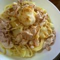 若hiro's cooksnap of when they made お家にあるもので☆豚おろし冷静パスタ.