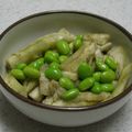 Cookingmam's cooksnap of when they made ゴマ油香る♪レンジで蒸しナス　枝豆添え☆.