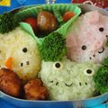 リスのしっぽ's cooksnap of when they made ２００８❤運動会のお弁当(キャラ弁）.