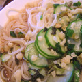 nyaokun's cooksnap of when they made 冷しそうめんザーサイ＆きゅうり乗せ.