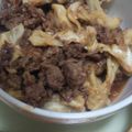 けろに's cooksnap of when they made 簡単★牛肉とキャベツのケチャップソース♪.
