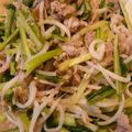 dorariko's cooksnap of when they made 小松菜とモヤシで豚肉の辛子炒め.