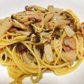 ogupi's cooksnap of when they made うまっ♡きのことベーコンの簡単和風パスタ.