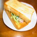 シュウちゃんのママ's cooksnap of when they made ハムと胡瓜と大葉のサンドイッチ♬♫.
