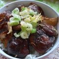 るさお's cooksnap of when they made 香る*ネギと椎茸だけ丼♪.