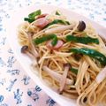 Kenmamac's cooksnap of when they made ★きのこたっぷり！バター醤油スパゲティ★.