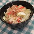 chokomi513's cooksnap of when they made ==キャベツカニカマ炒マヨおかか==.