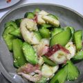 春小町's cooksnap of when they made タコときゅうりのピリリ！ゆず胡椒和え.