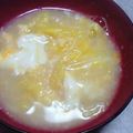 加藤律子's cooksnap of when they made 残った白菜de暖かお吸い物.