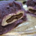 そひょん's cooksnap of when they made ムラサキ芋とマシュマロ入りの茶巾.